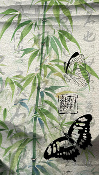 古风蝴蝶壁纸-锐景创意