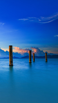 Twilight Fisherman Village Bophut beach, Koh samui, Thailand