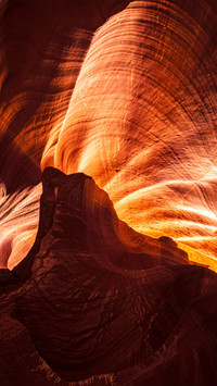 Antelope canyon rock strata