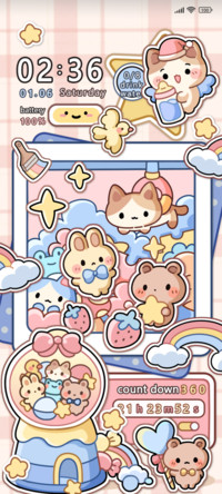 Cute sticker card