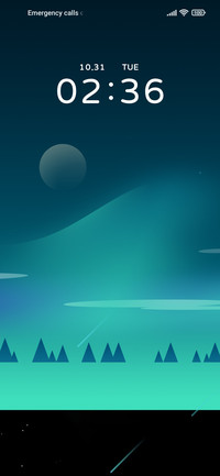 Forest aurora