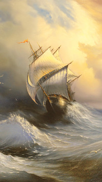 Delicate oil painting