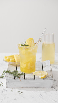Delicious and healthy pineapple juice