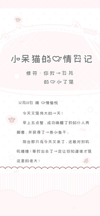 小呆猫的心情日记