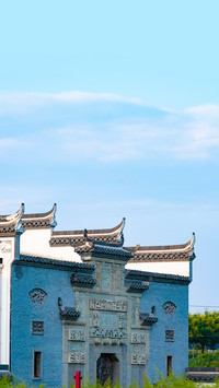 徽派建筑山水两相和