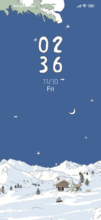 It's snowing today