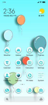 Colorful balloons
