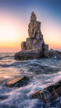 Scenic Coast of General's Rock in Lüshun