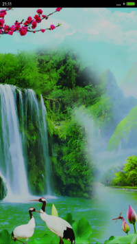 流水生财（山水美景+动态特效）