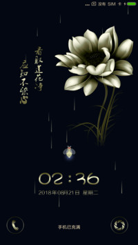 黑色漫莲