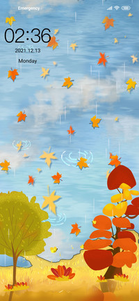 Leaves fall