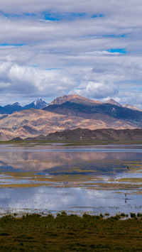 Pangong lake in summer