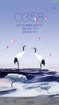仙鹤之情【下雨特效+音乐锁屏】