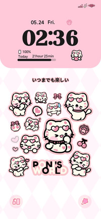 Pink Black Cat