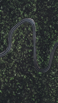 Winding mountain roads in Queensland, Australia