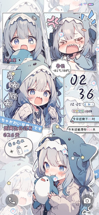 漫画鲨鱼萌妹 组件