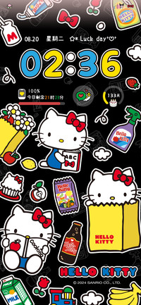 凯蒂猫复古双色贴纸