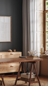 Home Mockup, Vintage Home Office