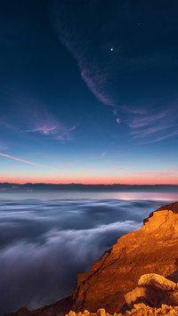 Beautiful Morning from above the clouds