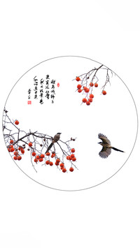 玲珑灯果满枝辉