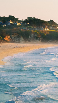 The coast in an oil painting