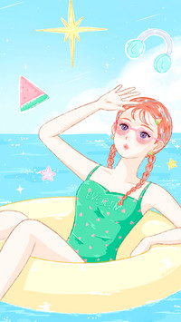 微风邂逅清甜少女