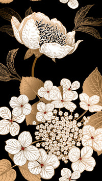 棕色花朵-拍信图库