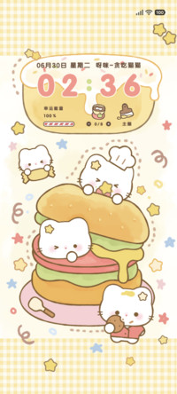 可爱猫猫吃大餐