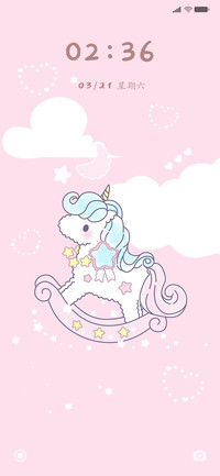 可爱彩虹独角兽