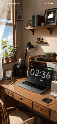Perceived the desk