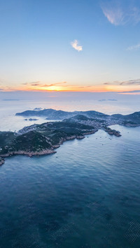 The sunset glow on Jiufu Island