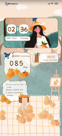 Orange smoothly