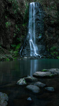 Mountain streams and waterfalls are hidden in secluded