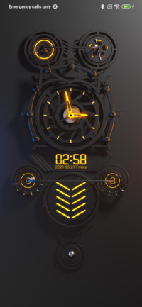 orange clock