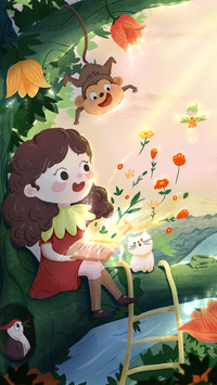 The little girls magic book