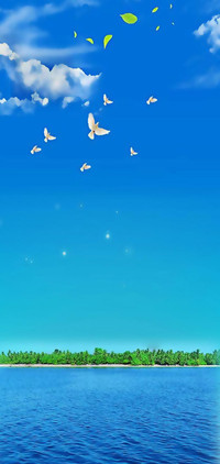 天空蔚蓝