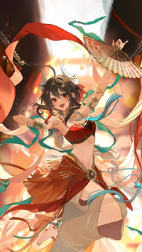 乐正绫舞蹈花韵两相宜