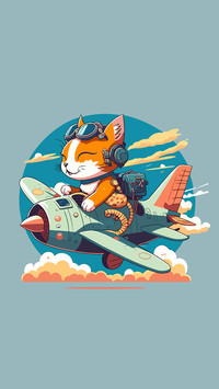 Cool cat illustration