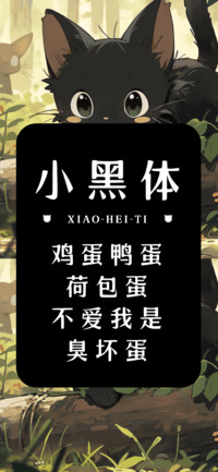 小黑体