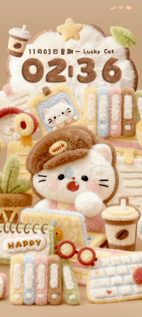 毛绒小猫工作日常