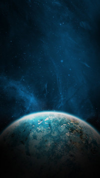 space earth blue