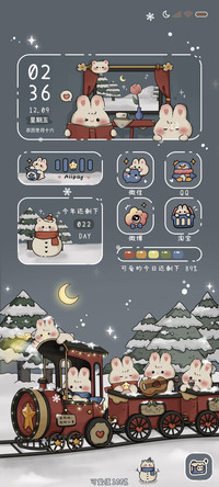 冬夜兔兔治愈火车