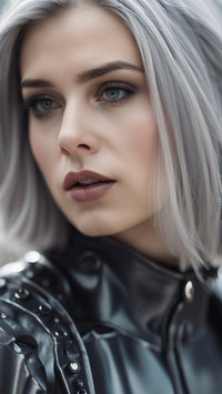silver blond girl