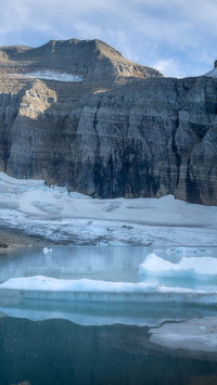 Frozen Lake Garnet in Montana