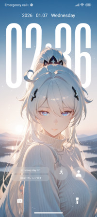 White-haired girl
