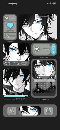 Youth blue eyes