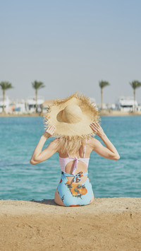 Beautiful Girl on Shore