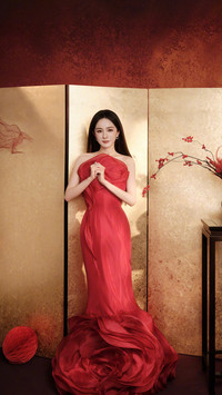 杨幂书写东方美人图鉴