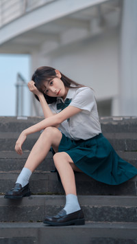 清纯与气质并存的女孩