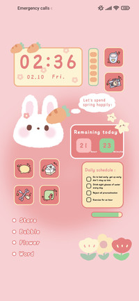 Rabbit in spring